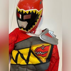 Power Rangers Muscle Costume Red Dino Charge Beast Morphers Ninja Dinosaur
